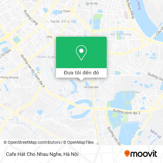 Bản đồ Cafe Hát Cho Nhau Nghe