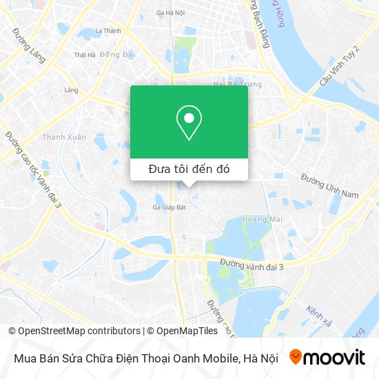 Bản đồ Mua Bán Sửa Chữa Điện Thoại Oanh Mobile