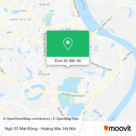 Bản đồ Ngõ 35 Mai Động - Hoàng Mai