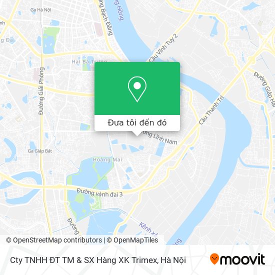 Bản đồ Cty TNHH ĐT TM & SX Hàng XK Trimex