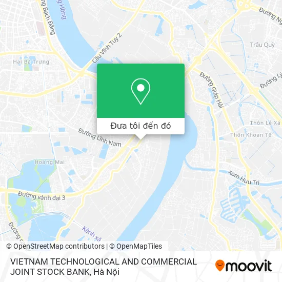 Bản đồ VIETNAM TECHNOLOGICAL AND COMMERCIAL JOINT STOCK BANK