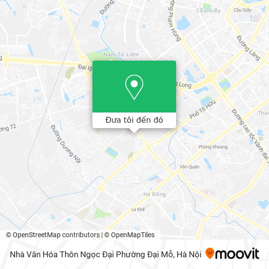 Bản đồ Nhà Văn Hóa Thôn Ngọc Đại Phường Đại Mỗ