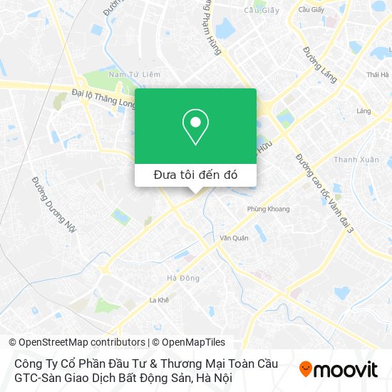 Bản đồ Công Ty Cổ Phần Đầu Tư & Thương Mại Toàn Cầu GTC-Sàn Giao Dịch Bất Động Sản