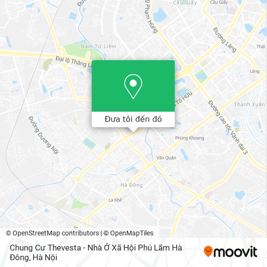 Bản đồ Chung Cư Thevesta - Nhà Ở Xã Hội Phú Lãm Hà Đông