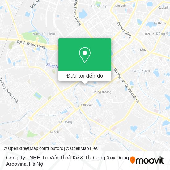 Bản đồ Công Ty TNHH Tư Vấn Thiết Kế & Thi Công Xây Dựng Arcovina