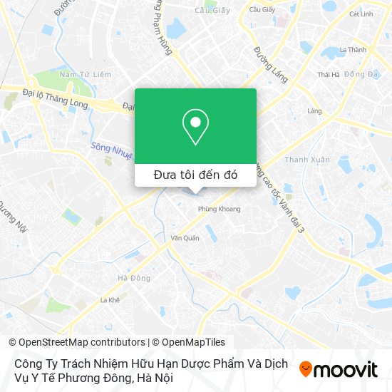 Bản đồ Công Ty Trách Nhiệm Hữu Hạn Dược Phẩm Và Dịch Vụ Y Tế Phương Đông