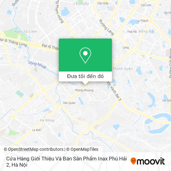 Bản đồ Cửa Hàng Giới Thiệu Và Bán Sản Phẩm Inax Phú Hải 2