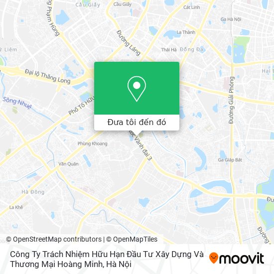 Bản đồ Công Ty Trách Nhiệm Hữu Hạn Đầu Tư Xây Dựng Và Thương Mại Hoàng Minh