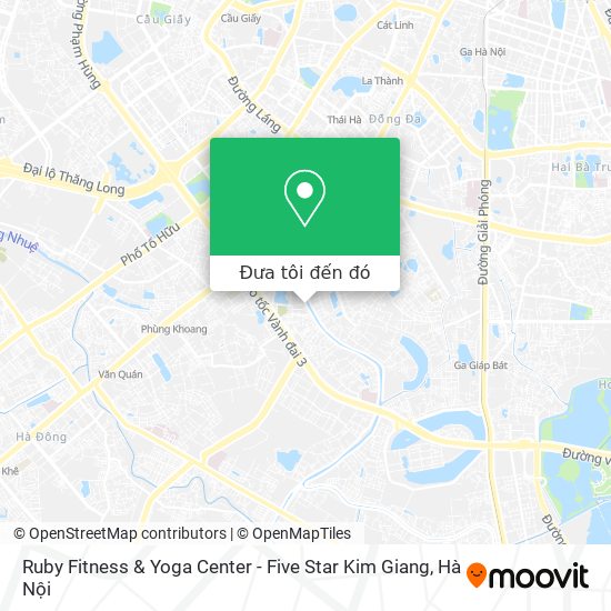 Bản đồ Ruby Fitness & Yoga Center - Five Star Kim Giang