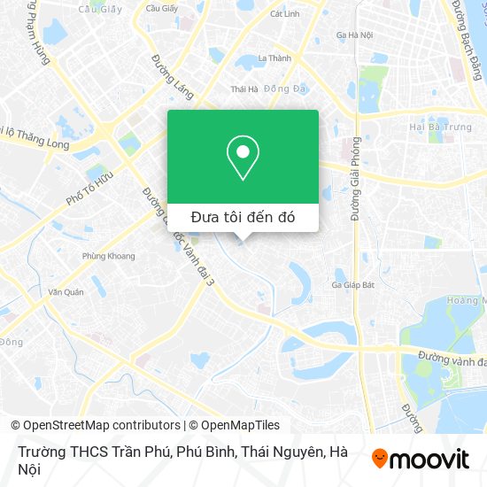 Bản đồ Trường THCS Trần Phú, Phú Bình, Thái Nguyên