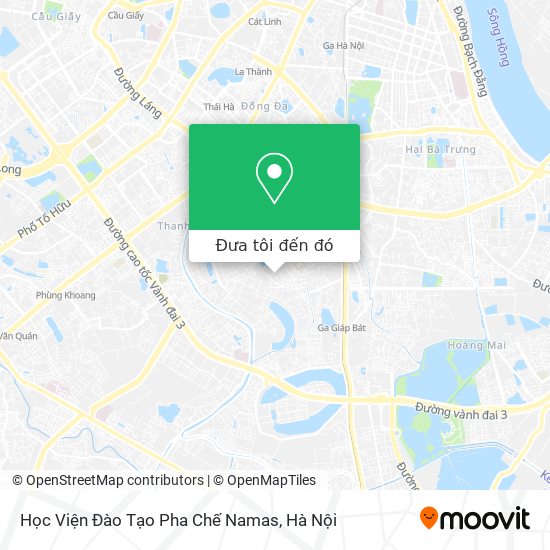 Bản đồ Học Viện Đào Tạo Pha Chế Namas