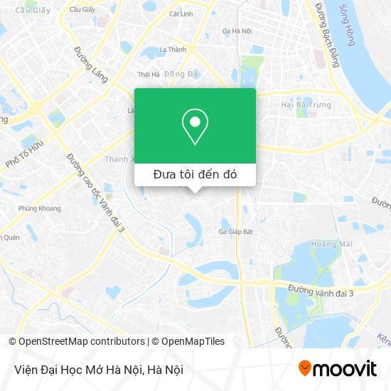 Bản đồ Viện Đại Học Mở Hà Nội