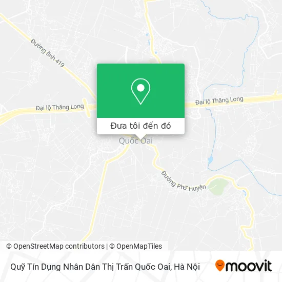 Bản đồ Quỹ Tín Dụng Nhân Dân Thị Trấn Quốc Oai