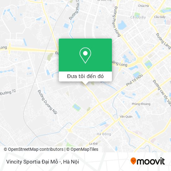 Bản đồ Vincity Sportia Đại Mỗ -