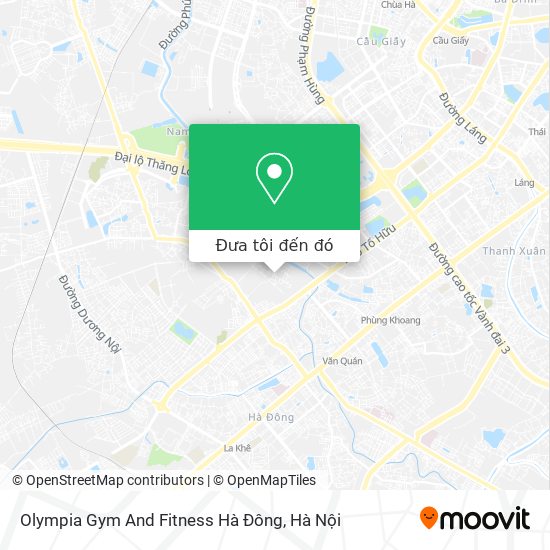 Bản đồ Olympia Gym And Fitness Hà Đông