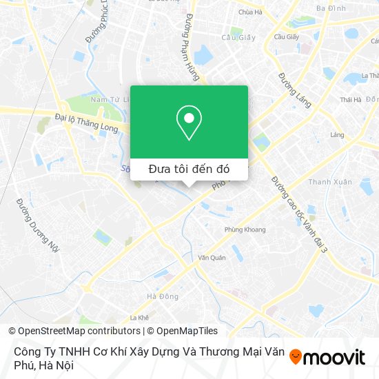 Bản đồ Công Ty TNHH Cơ Khí Xây Dựng Và Thương Mại Văn Phú