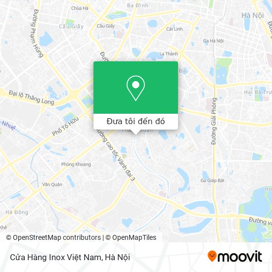 Bản đồ Cửa Hàng Inox Việt Nam