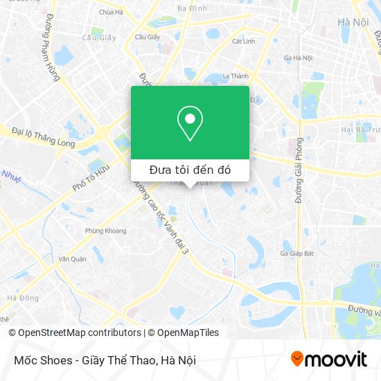Bản đồ Mốc Shoes - Giầy Thể Thao