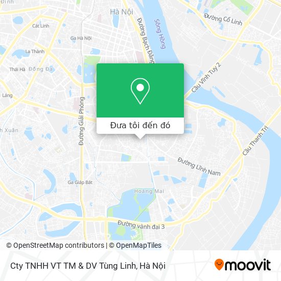 Bản đồ Cty TNHH VT TM & DV Tùng Linh