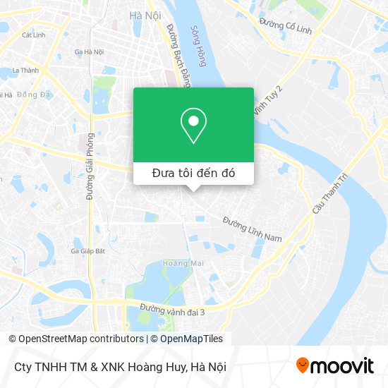 Bản đồ Cty TNHH TM & XNK Hoàng Huy