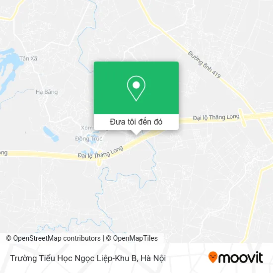 Bản đồ Trường Tiểu Học Ngọc Liệp-Khu B