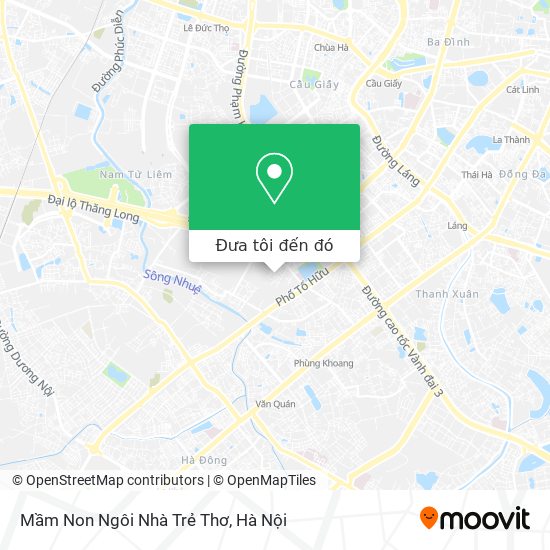 Bản đồ Mầm Non Ngôi Nhà Trẻ Thơ