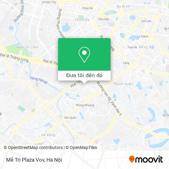 Bản đồ Mễ Trì Plaza Vov