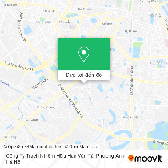 Bản đồ Công Ty Trách Nhiệm Hữu Hạn Vận Tải Phương Anh