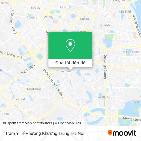 Bản đồ Trạm Y Tế Phường Khương Trung