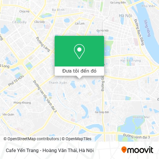 Bản đồ Cafe Yến Trang - Hoàng Văn Thái