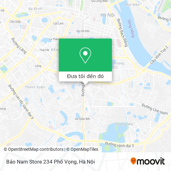 Bản đồ Bảo Nam Store 234 Phố Vọng