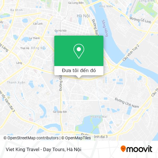 Bản đồ Viet King Travel - Day Tours