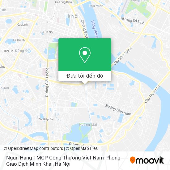 Bản đồ Ngân Hàng TMCP Công Thương Việt Nam-Phòng Giao Dịch Minh Khai