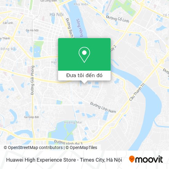 Bản đồ Huawei High Experience Store - Times City
