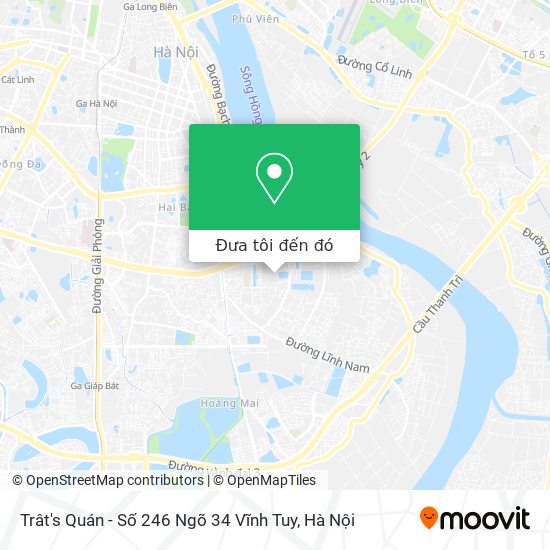 Bản đồ Trât's Quán - Số 246 Ngõ 34 Vĩnh Tuy