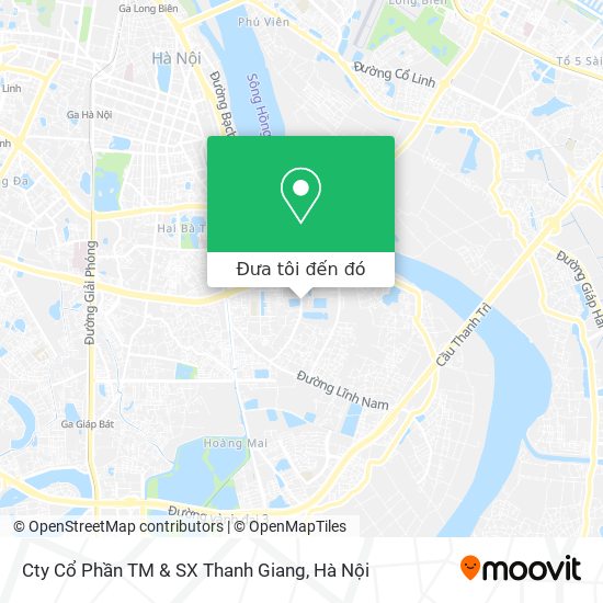 Bản đồ Cty Cổ Phần TM & SX Thanh Giang