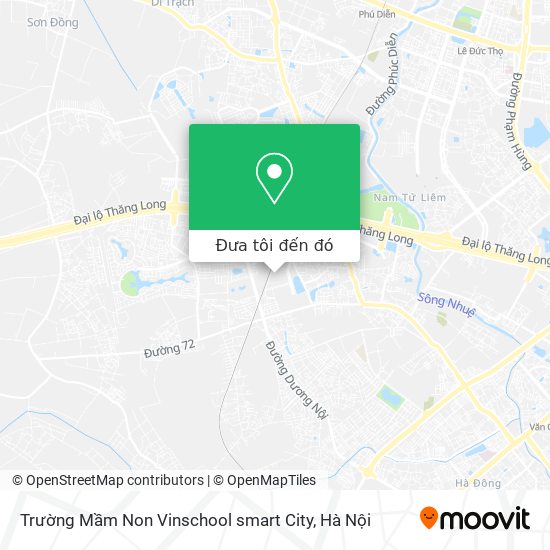 Bản đồ Trường Mầm Non Vinschool smart City