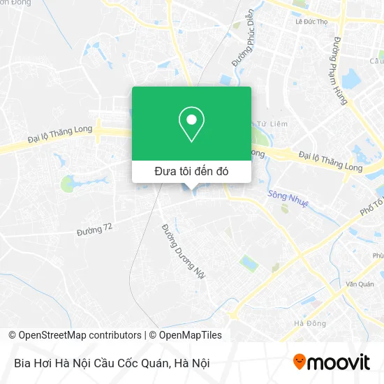Bản đồ Bia Hơi Hà Nội Cầu Cốc Quán