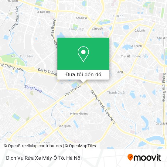 Bản đồ Dịch Vụ Rửa Xe Máy-Ô Tô