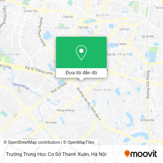 Bản đồ Trường Trung Học Cơ Sở Thanh Xuân