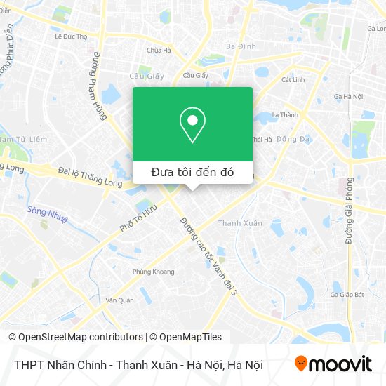 Bản đồ THPT Nhân Chính - Thanh Xuân - Hà Nội
