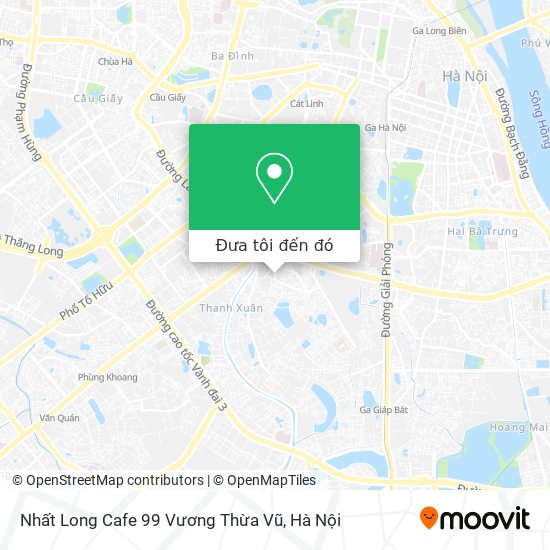 Bản đồ Nhất Long Cafe 99 Vương Thừa Vũ