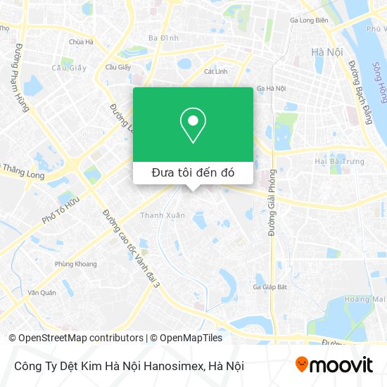 Bản đồ Công Ty Dệt Kim Hà Nội Hanosimex