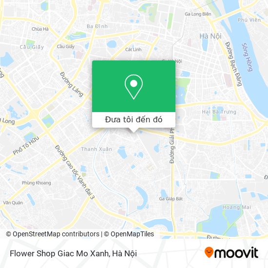 Bản đồ Flower Shop Giac Mo Xanh