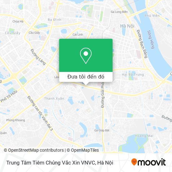 Bản đồ Trung Tâm Tiêm Chủng Vắc Xin VNVC