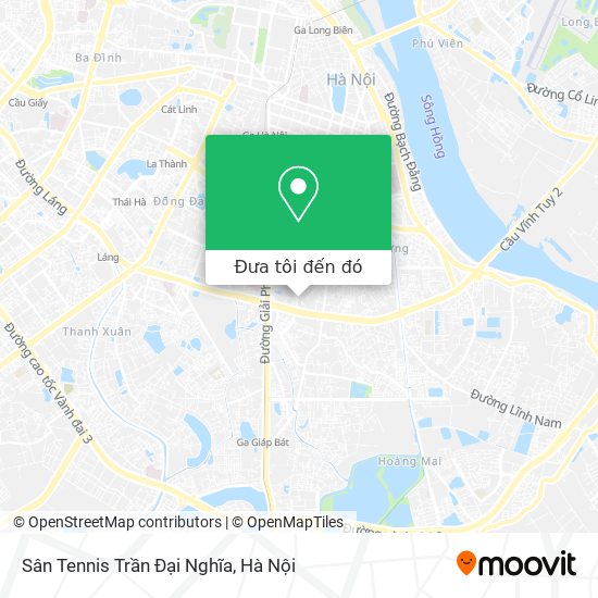Bản đồ Sân Tennis Trần Đại Nghĩa