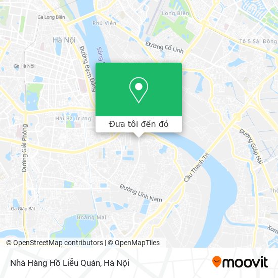 Bản đồ Nhà Hàng Hồ Liễu Quán