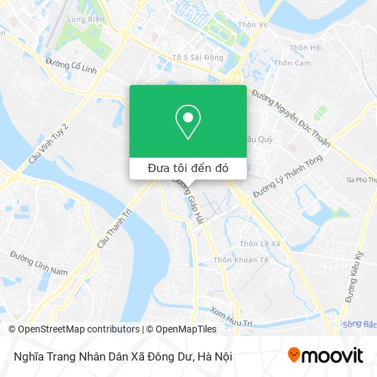 Bản đồ Nghĩa Trang Nhân Dân Xã Đông Dư