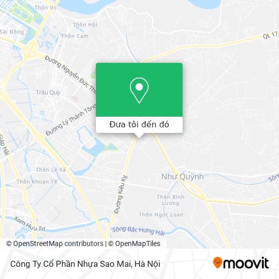 Bản đồ Công Ty Cổ Phần Nhựa Sao Mai