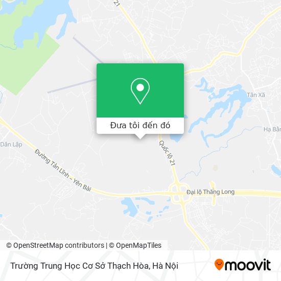 Bản đồ Trường Trung Học Cơ Sở Thạch Hòa